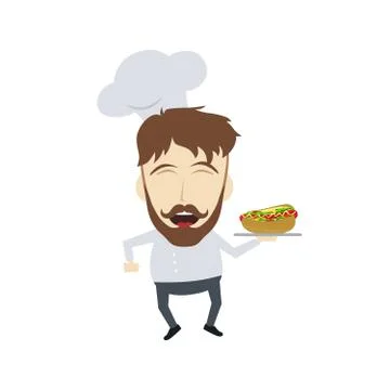 Master chef cartoon Stock Illustration