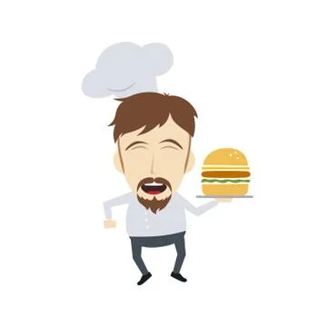 Master chef cartoon Illustrazione stock