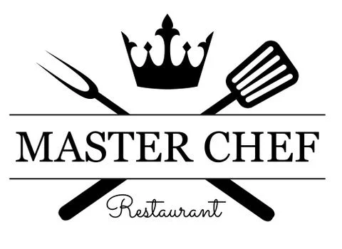 Master Chef emblem Stock Illustration