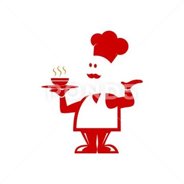Master chef icon 库存插图