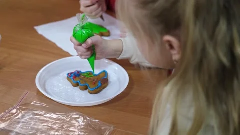 Master class on making Christmas ginger strands. Stock Footage 255925218