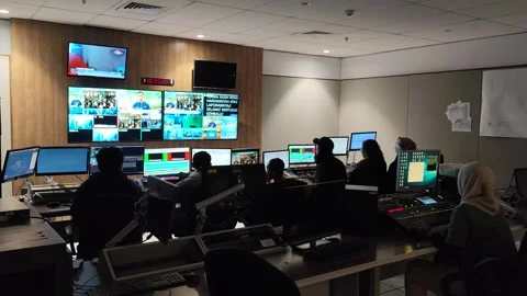 MASTER CONTROL ROOM Stock Footage 281545212