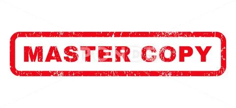 Master Copy Rubber Stamp Stock Illustration ~ #71075748