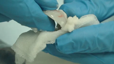 The master creates an eye prosthesis Stock Footage 157508329