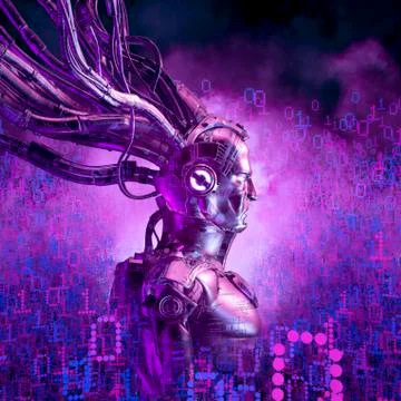 Master of the data cloud Stock Illustration