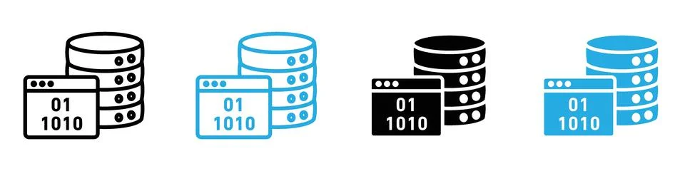 Master Data Management Icon Perfect for Data Analytics and IT Themes Illustrazione stock