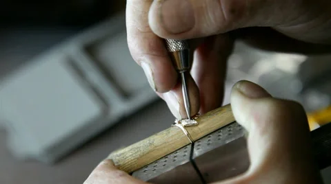 The master does a gold ring Stock Footage 30156762