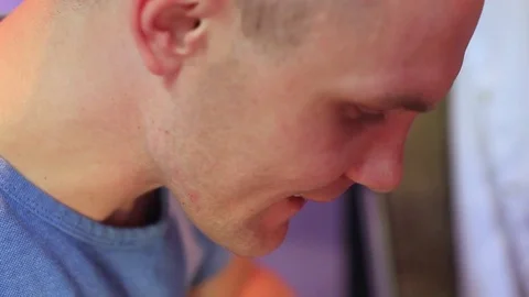 The master does the tattoo Stock Footage 77825284