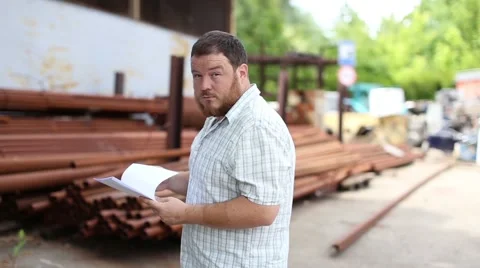 Master gives an indication of the factory Video stock 59846595