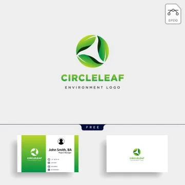 Master leaf circle abstract simple logo template vector illustration icon ele Stock Illustration