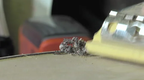 Master luthier guitars at work Video stock 60582680