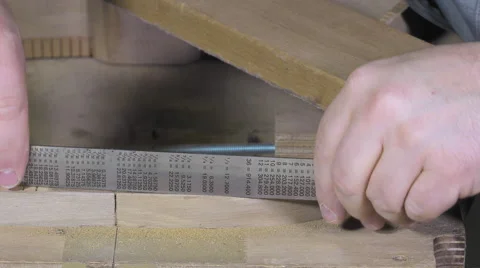 Master luthier guitars at work Video stock 60584334