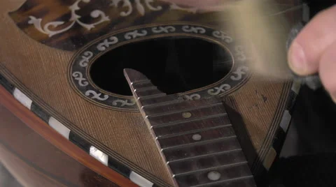 Master luthier guitars at work Video stock 60589899