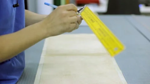 Master makes book covers, leather Stock Footage 59842953