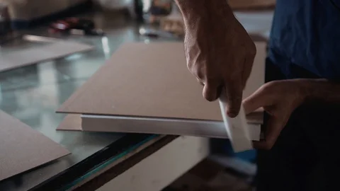 The Master Makes a Book Stock Footage 129463605