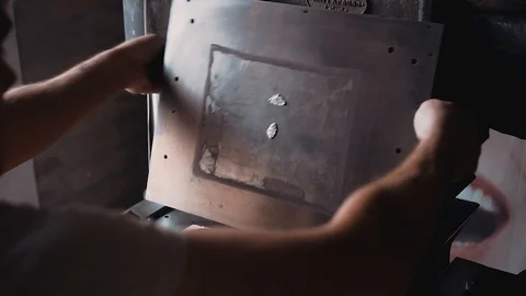 The Master Makes a Book Stock Footage 129463867