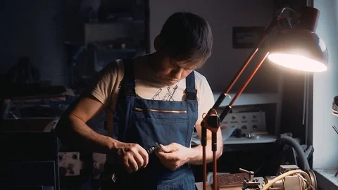 The Master Makes a Book Stock Footage 129463938