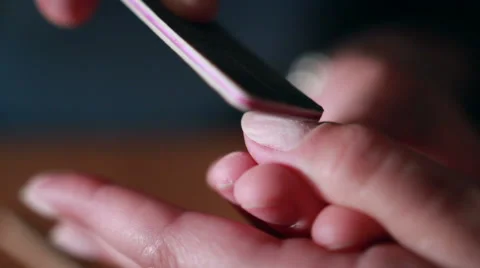 Master making manicure Stock Footage 65405299