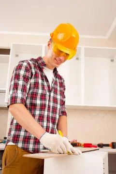 Master making markup Stock Photos