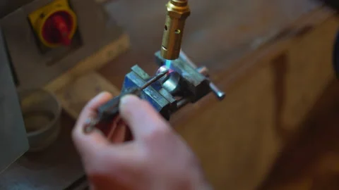 A master is making Ney instrument. 4K Footage in Turkey Video stock 147387163