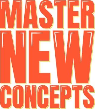 Master New Concepts Lettering Vector Design Stock Illustration