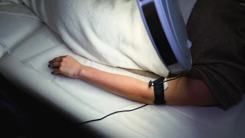 A master performs an electrodepilation procedure on a girl's arm Stock Footage 270173755