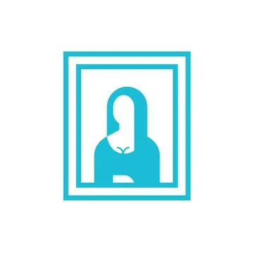 Master piece Monalisa icon. From blue icon set. Stock Illustration