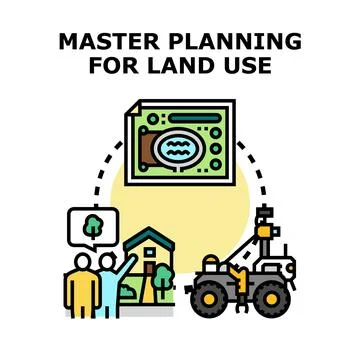 Master planning land use and real estate development Stock Illustration