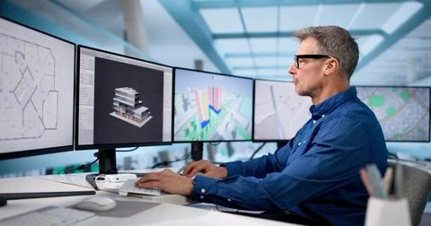Master Planning Urban Construction Projects: Real Estate Valuation With GIS Stock Photos