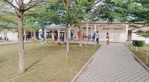 Master point in front of Gate 2, Saipem, Karimun Stock Footage 208826361