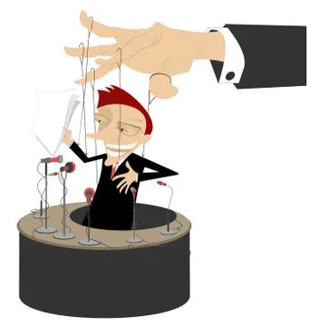 Master of puppet Stock Illustration