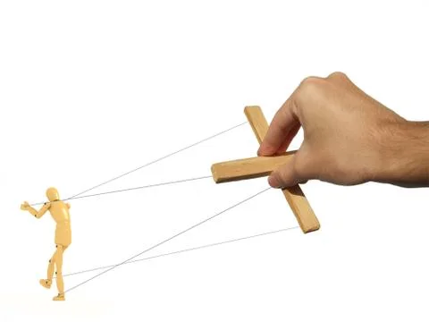 Master with puppet Stock Photos