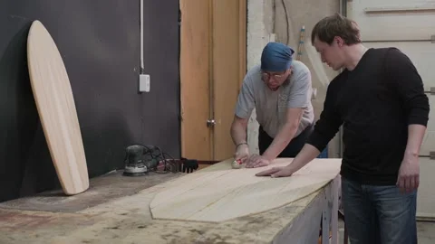 Master scour surface Board adhesive Stock Footage 132348001