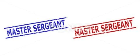 MASTER SERGEANT Watermarks with Unclean Texture and Parallel Lines ...