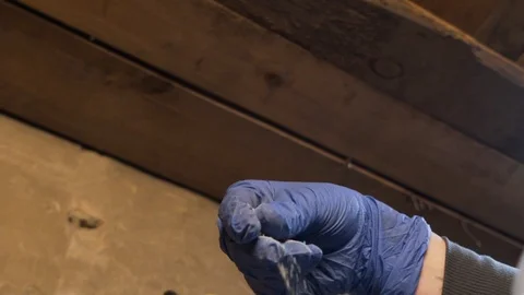 Master sleep in a dry mixture in a jar Stock Footage 129817096