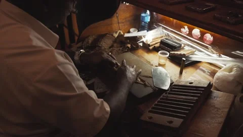 Master spends Cuban cigar Stock Footage 87951015