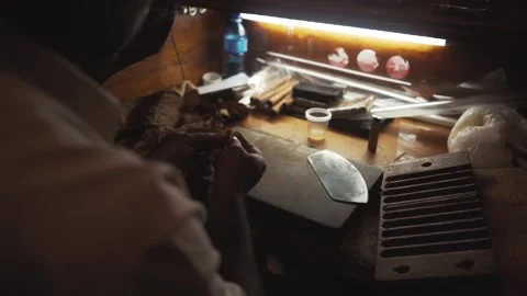 Master spends Cuban cigar Stock Footage 87951129