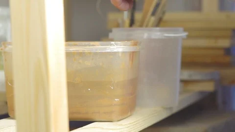 The master takes the instrument 스톡 동영상 101367309