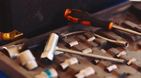Master is Taking Tools Stock Footage 49873804