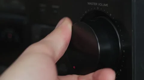 Master Volume Knob Max Finger Pull Wide 動画素材 47264770