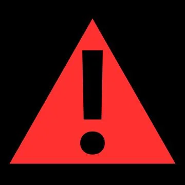 Master warning light indicator that one or more warning system are detected - Stock Illustration
