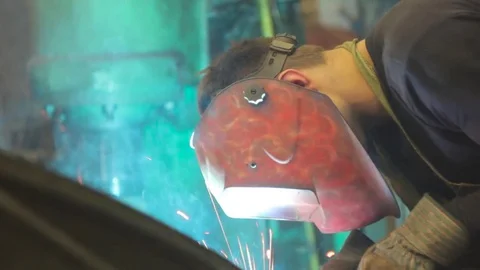 Master welding iron Stock Footage 75517313