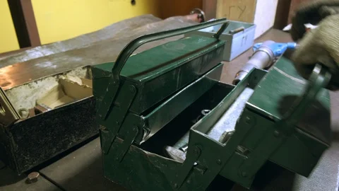 Master in work with tools Stock-Footage 128215598