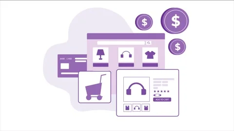 Mastering E-Commerce: Efficient Online Shopping and Digital Payments Stock Footage 339342881