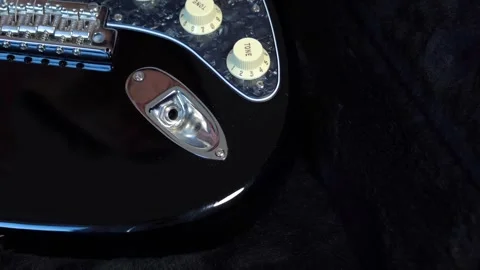 Mastering guitar techniques in a cozy studio setting without distractions Stock Footage 311123729