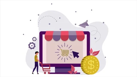 Mastering Online Shopping: Your Guide to Easy Digital Commerce Video stock 339342542