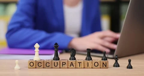 Mastering strategy and focus with chess as a creative occupation in a cozy Stock Footage 319070090
