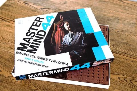 Mastermind 44 strategy code breaking board game. 写真素材