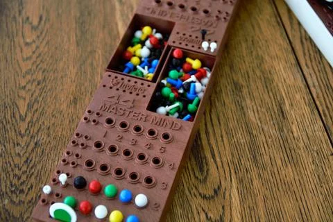 Mastermind 44 strategy code breaking board game 写真素材