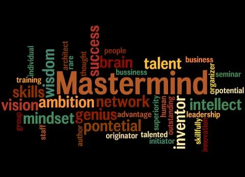 Mastermind, word cloud concept Stock Illustration